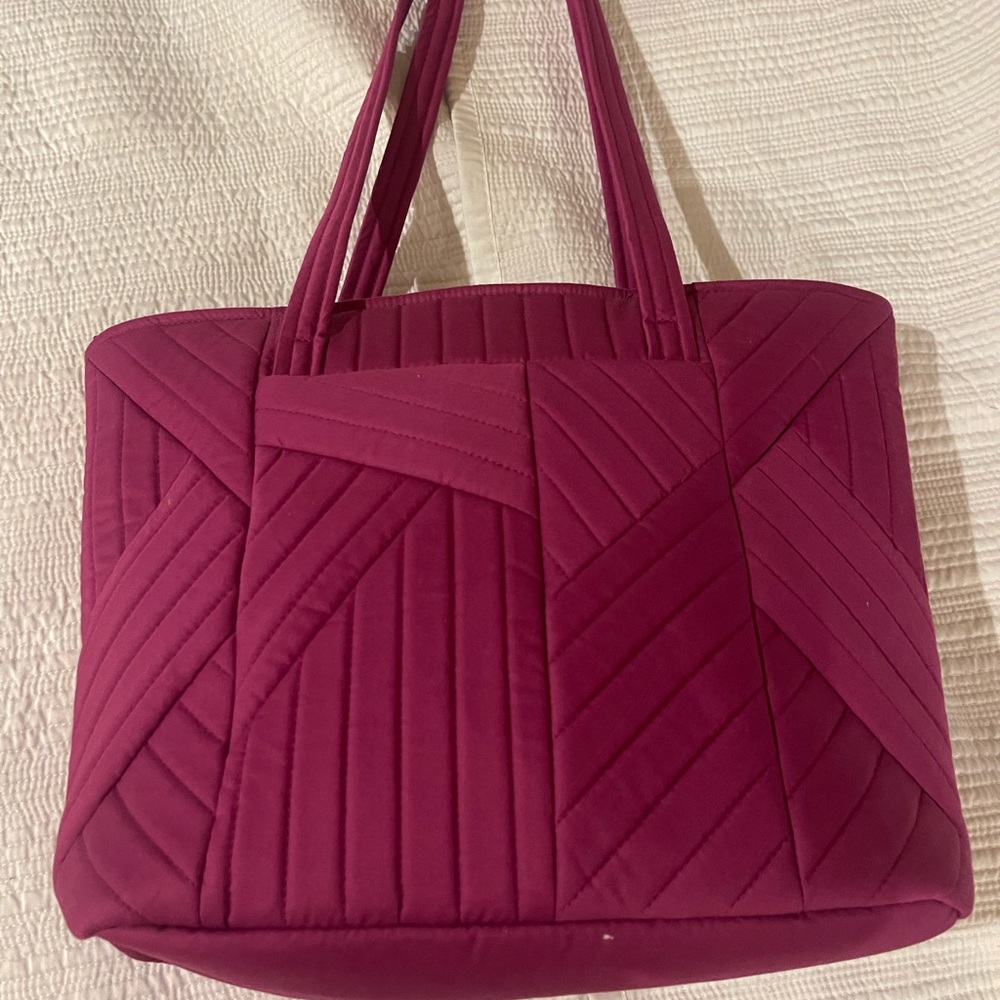 Vera Bradley Pink Quilted Tote Bag - Picture 3 of 7